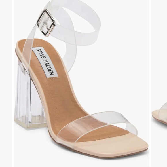 Steve Madden Clear Heels Size 7 - Picture 1 of 6